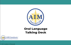 Oral Language Talking Deck